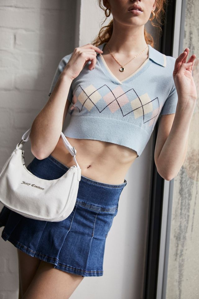 Urban Outfitters Juicy Couture Kendal Velour Shoulder Bag Juicy