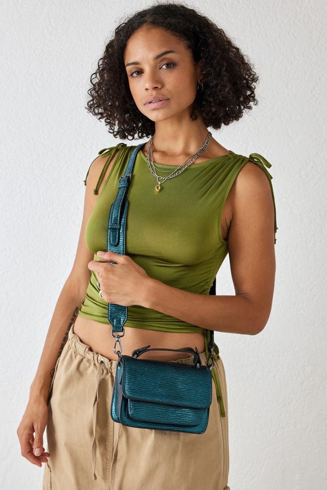 HVISK Renei Metallic Motion Crossbody Bag | Urban Outfitters UK