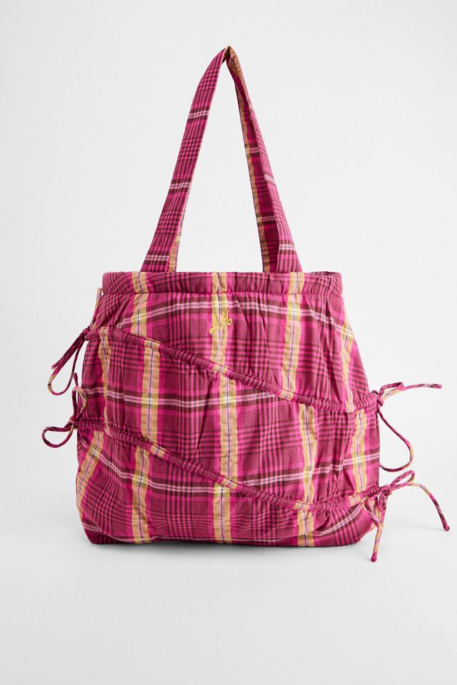 Borsa Tote Damson Madder con Fiocco Ondulato #1