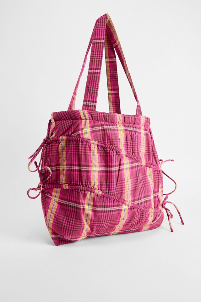 Borsa Tote Damson Madder con Fiocco Ondulato #2