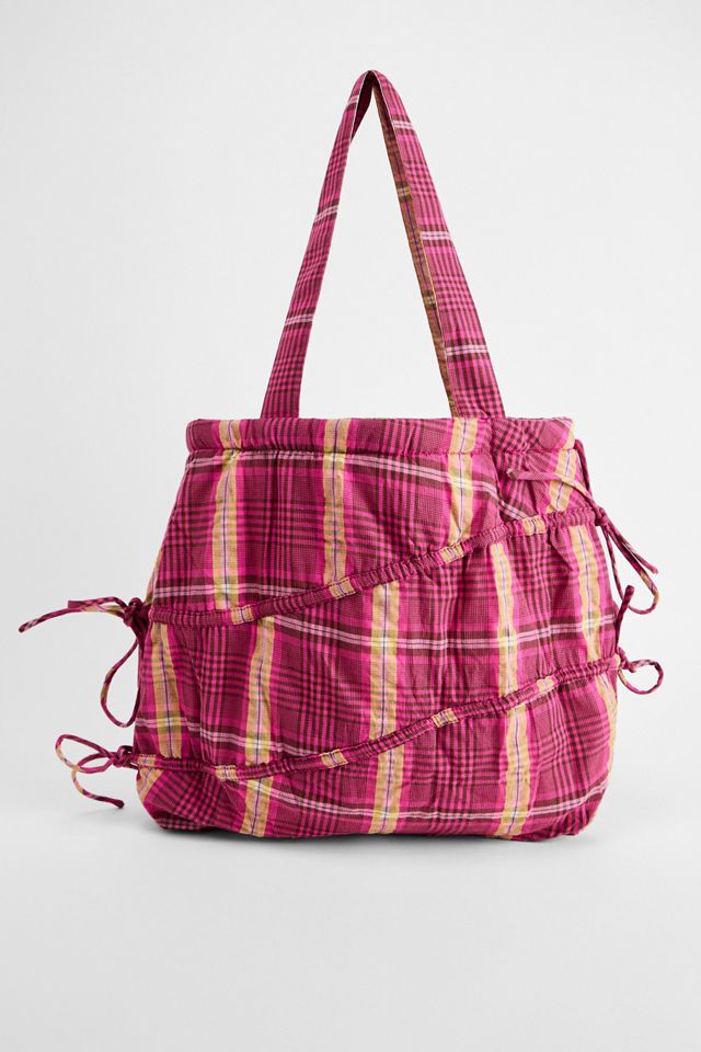 Borsa Tote Damson Madder con Fiocco Ondulato #3
