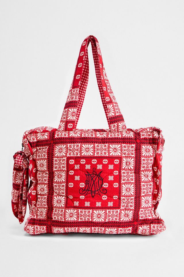 Damson Madder Quilted Bandana Tote Bag #1