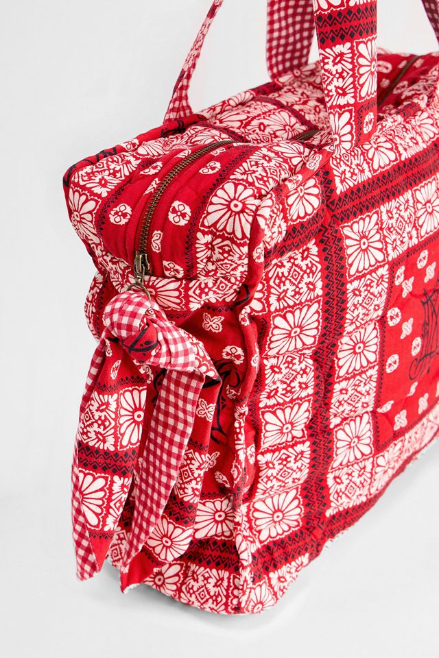 Damson Madder Quilted Bandana Tote Bag #3