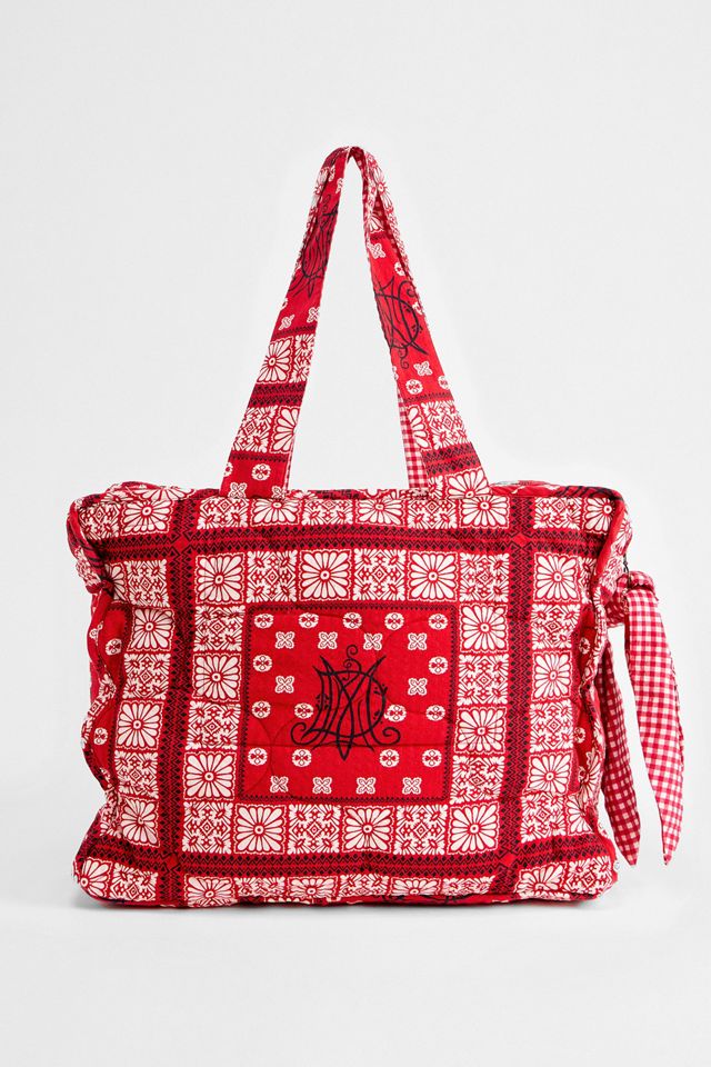 Damson Madder Quilted Bandana Tote Bag #4