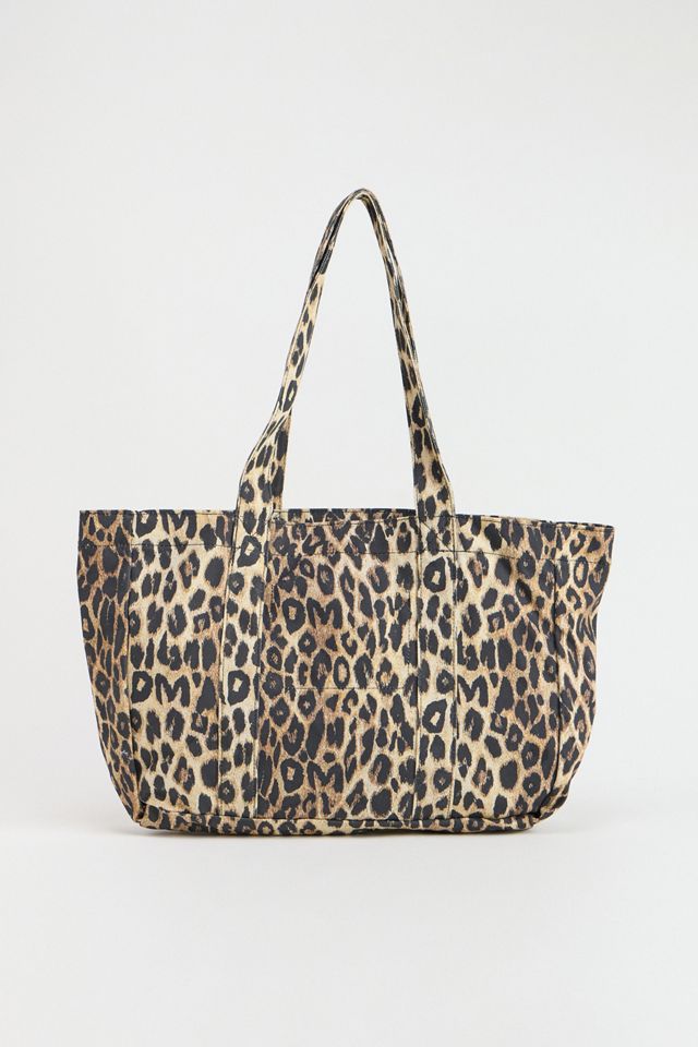 Damson Madder Leopard Print Canvas Tote Bag #2