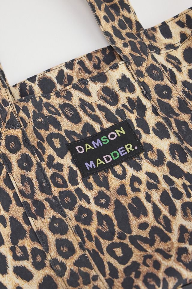 Damson Madder Leopard Print Canvas Tote Bag #3
