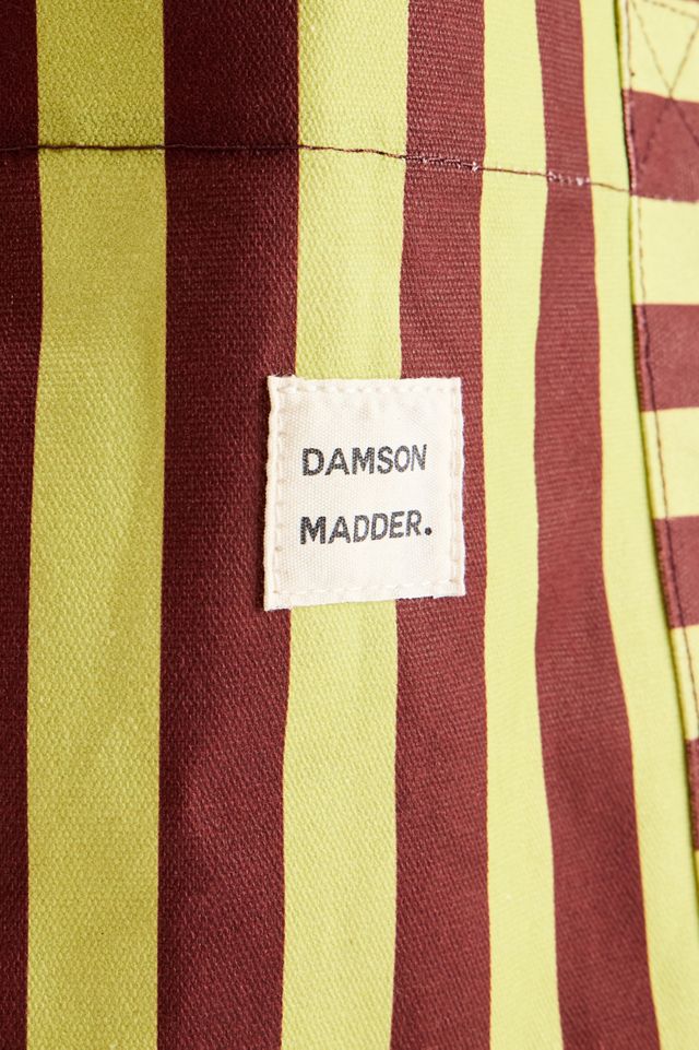 Damson Madder Große Gestreifte Canvas-Tragetasche #3