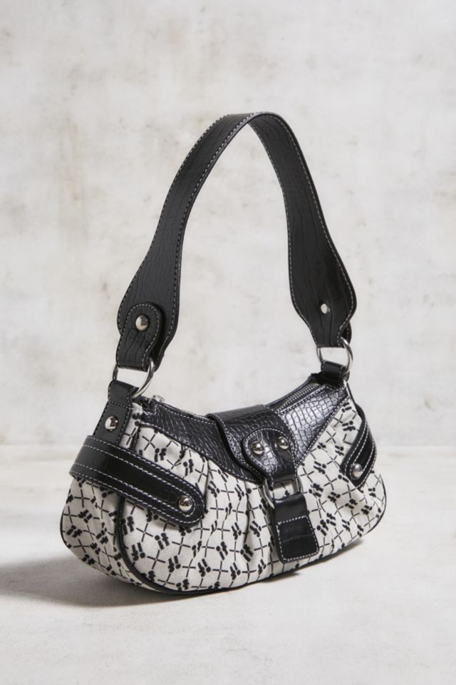 Urban Outfitters IVRY iets frans Monogram Y2K Buckle Shoulder Bag