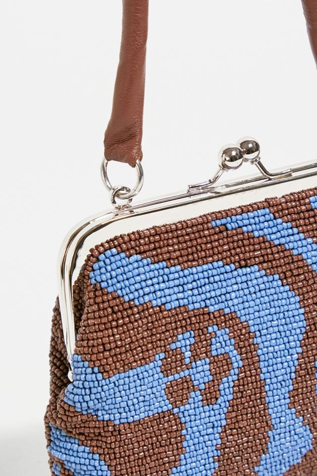 UO Swirl Print Bolsa superior de clip con cuentas #3