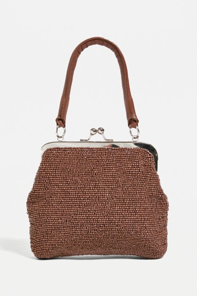 UO Swirl Print Bolsa superior de clip con cuentas #4