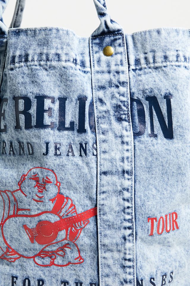 True Religion Printed Denim Tote Bag #2