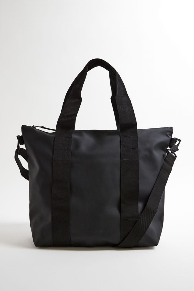 Rains Black Mini Tote Bag #1