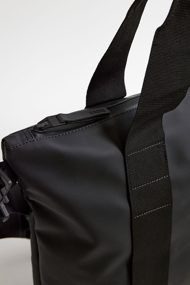 Rains Black Mini Tote Bag #4