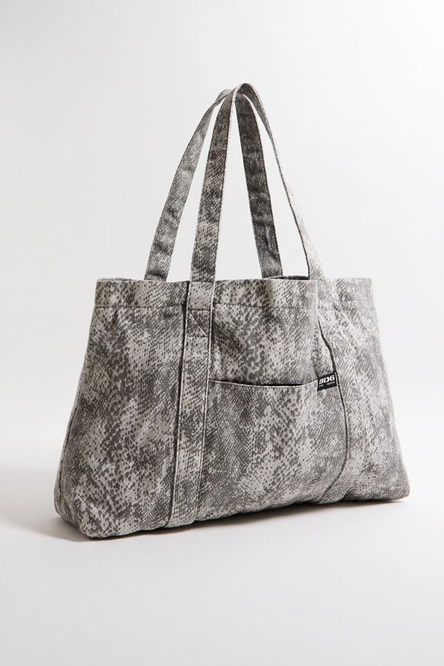 BDG Snake Print Canvas Pocket Tote Bag #2