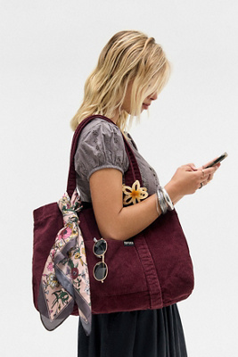 Sac Cabas en Velours Côtelé à Poche Plaquée en taille: TAILLE UNIQUE - BDG - Modalova