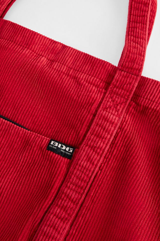BDG Borsa Tote in Velluto a Coste con Tasca a Linguetta #2