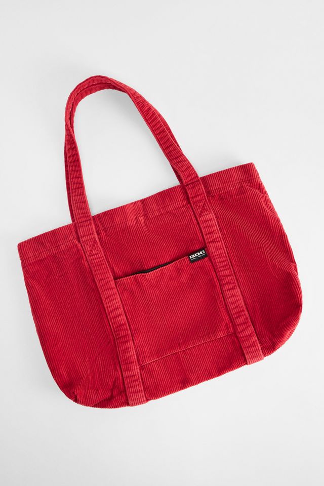BDG Borsa Tote in Velluto a Coste con Tasca a Linguetta #4