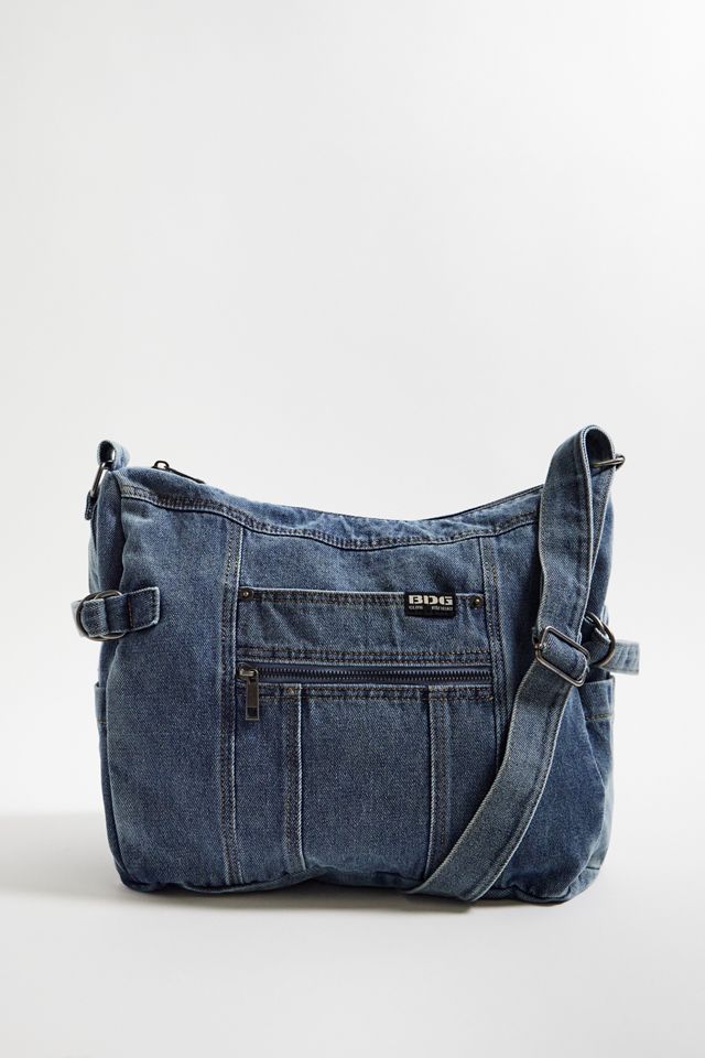 BDG Zip-Up Denim Sling Bag #1