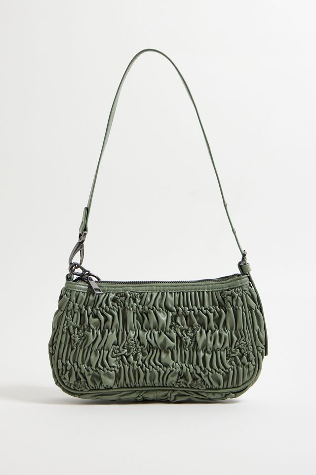 UO Ruched Faux Leather Small Shoulder Bag #3