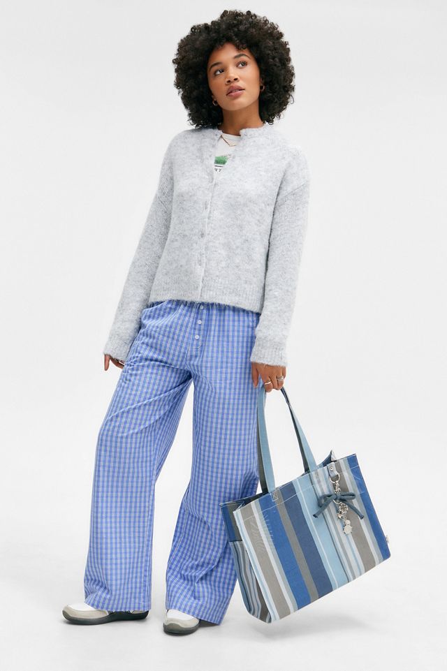 Borsa Tote Tessuta a Righe Larghe UO #1