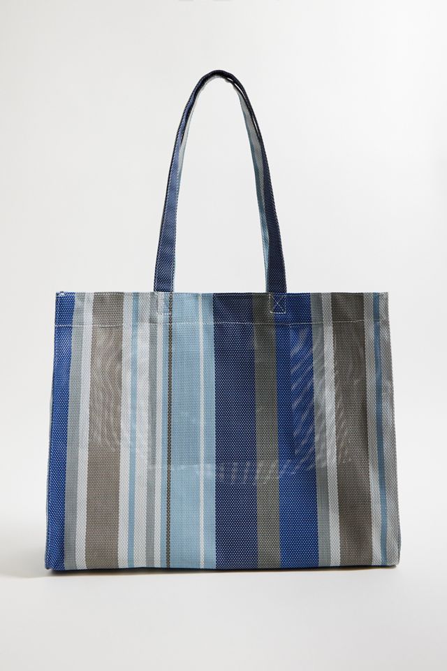 Borsa Tote Tessuta a Righe Larghe UO #5