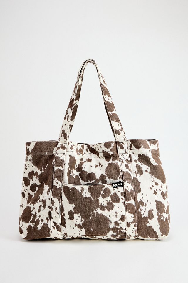 BDG Cow Pocket Canvas Tote Bag #1
