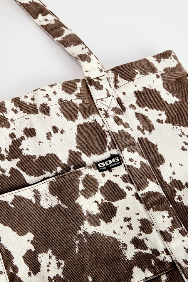 BDG Cow Pocket Canvas Tote Bag #4