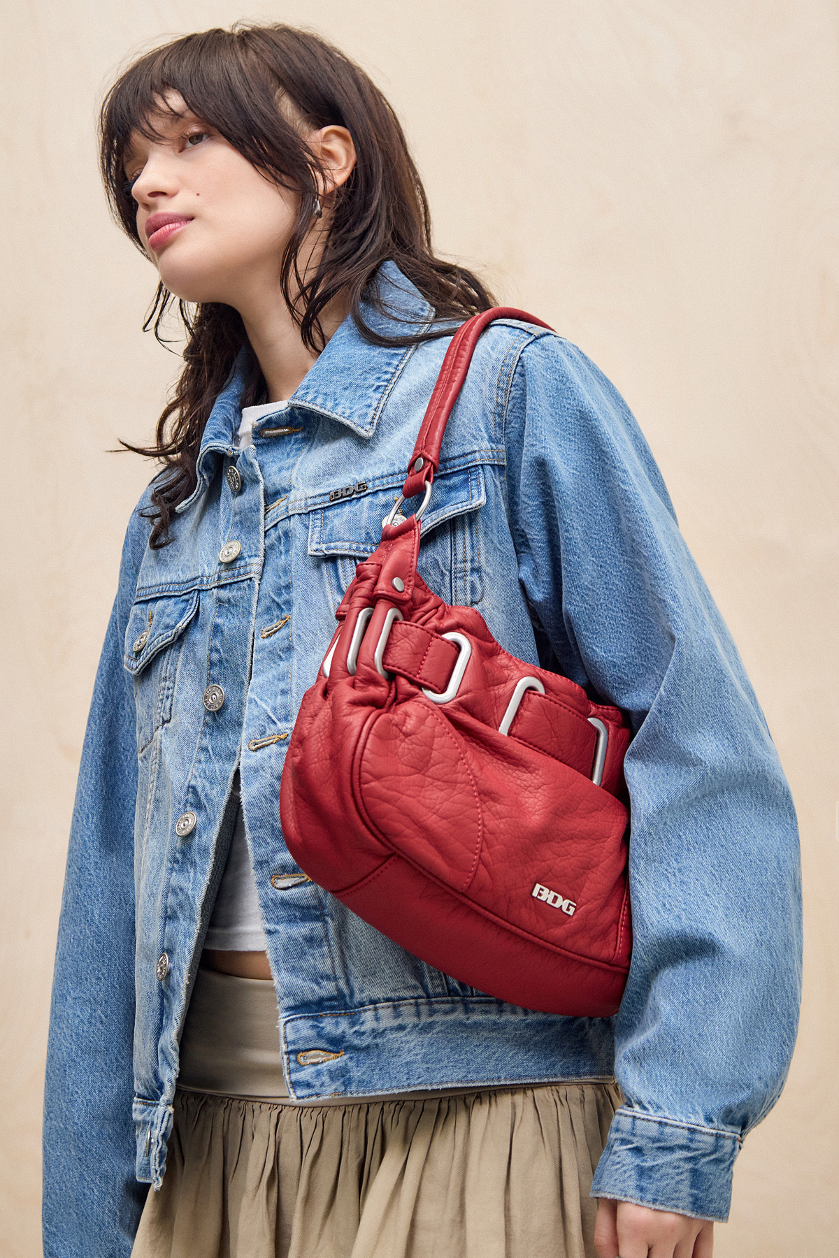 BDG Sonny Loop Through Faux Leather Bag