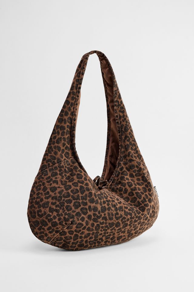 BDG Sac fourre-tout en toile Flo Leopard Slouch #1