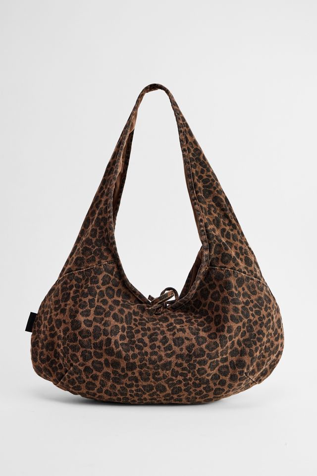 BDG Sac fourre-tout en toile Flo Leopard Slouch #3