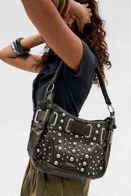 BDG Sonny Studded Faux Leather Shoulder Bag