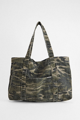 Sac fourre-tout en toile camouflage foncé en taille: TAILLE UNIQUE - BDG - Modalova