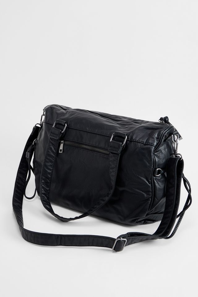 BDG Cindy Washed Faux Leather Heart Charm Bag #4
