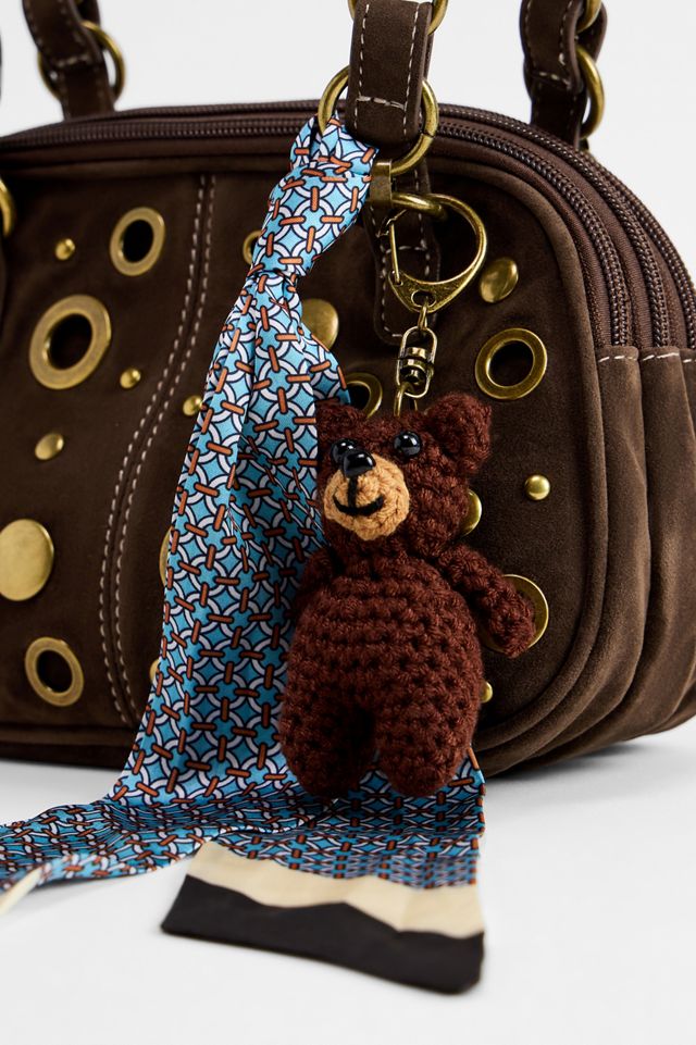 BDG Izzy Studded Suedette Bowler Bag #1