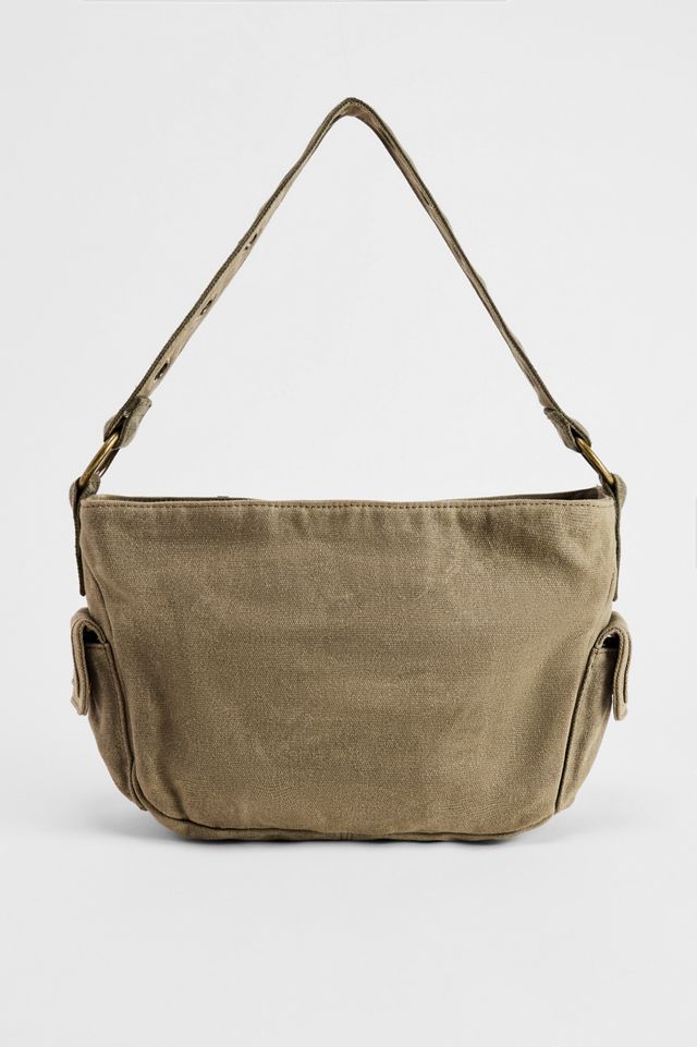 Sac à bandoulière clouté en cire BDG #4