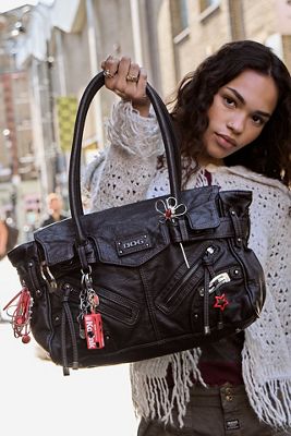 Bolso de Hombro de Cuero Sintético Eva BDG