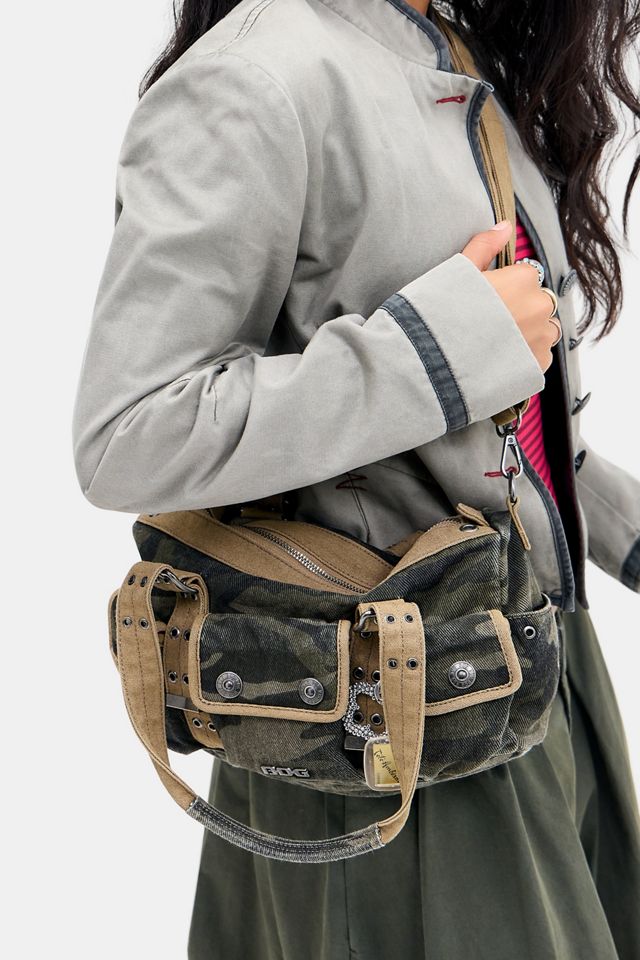 BDG Fifi Tarnmuster Canvas Schultertasche #2