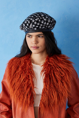 3479 Women Colorful Letter Print Faux Fur Beret Hats Artist Painter Hats Fuzzy Newfancy Women Colorful Letter Print Faux Fur Beret Hats  main image 2
