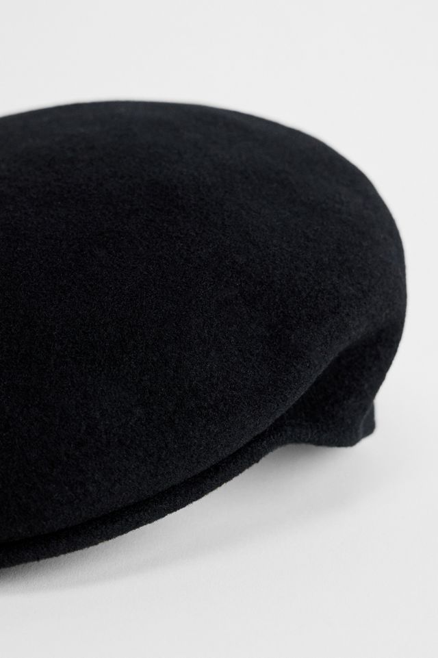 Kangol Black Classic 504 Flat Cap