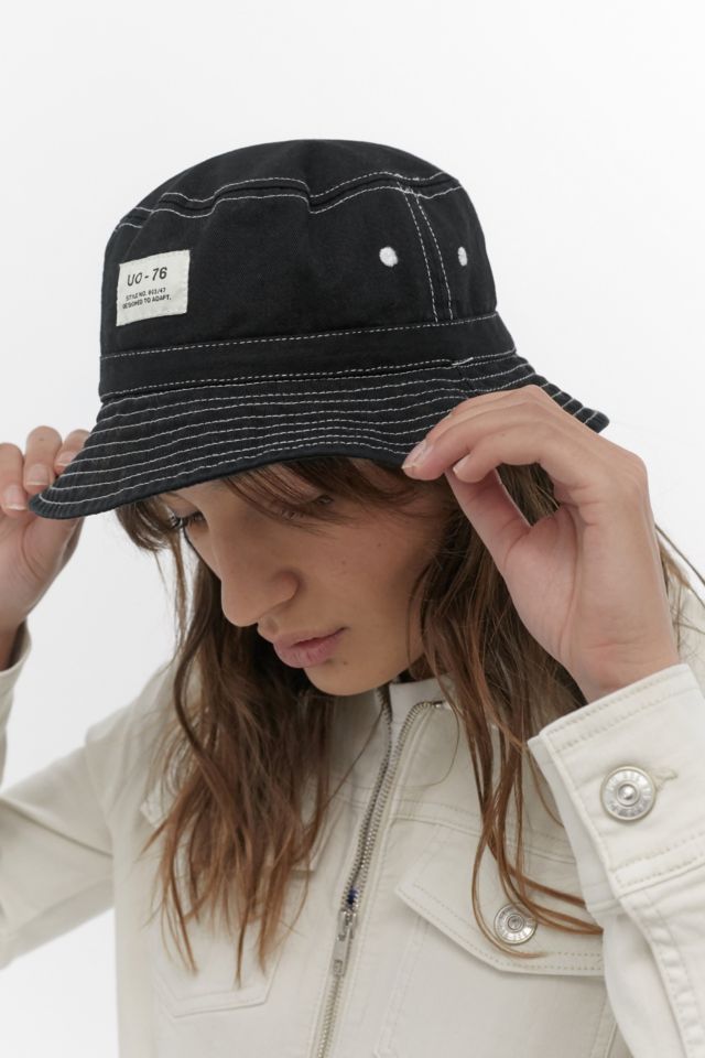 UO Utility Black Bucket Hat