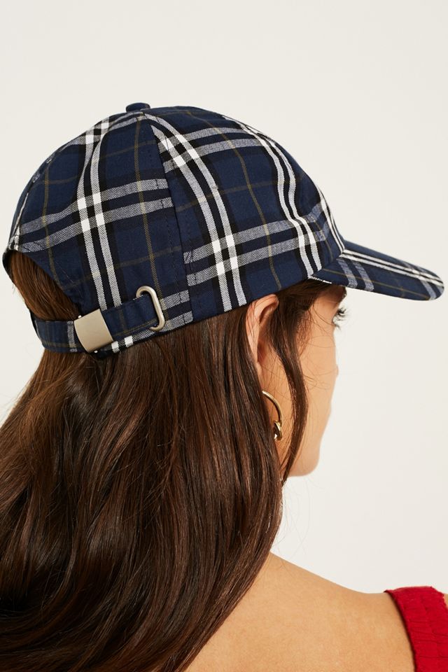 Reason Blue Check Cap | Urban Outfitters UK