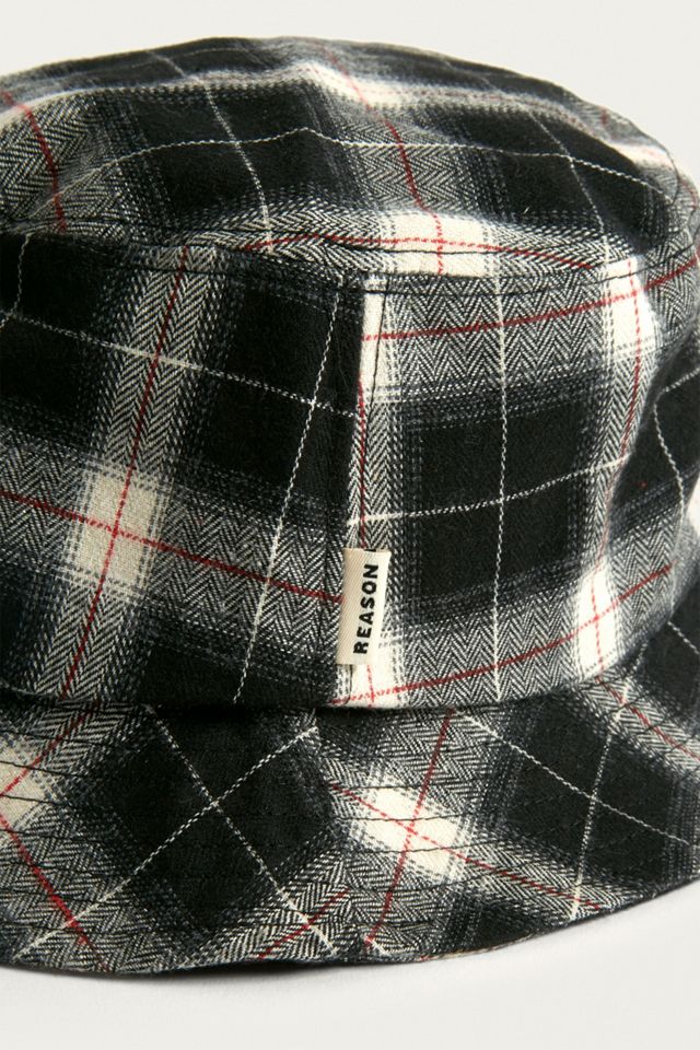 Reason Brushed Check Bucket Hat #4