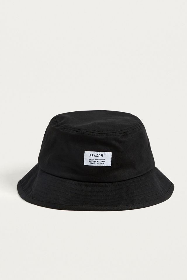 Reason Black Bucket Hat #1