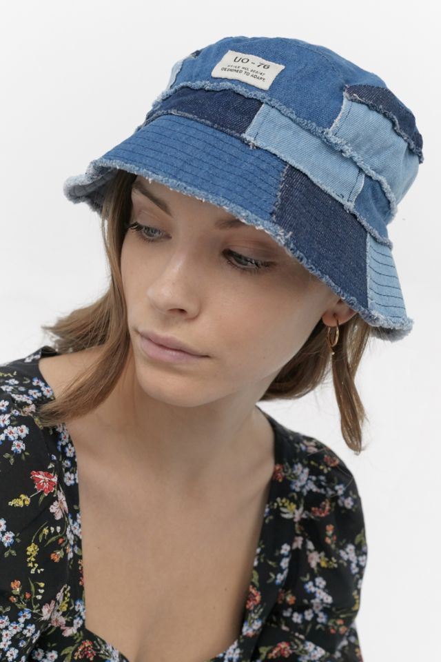 Jane Frayed Patchwork Bucket Hat