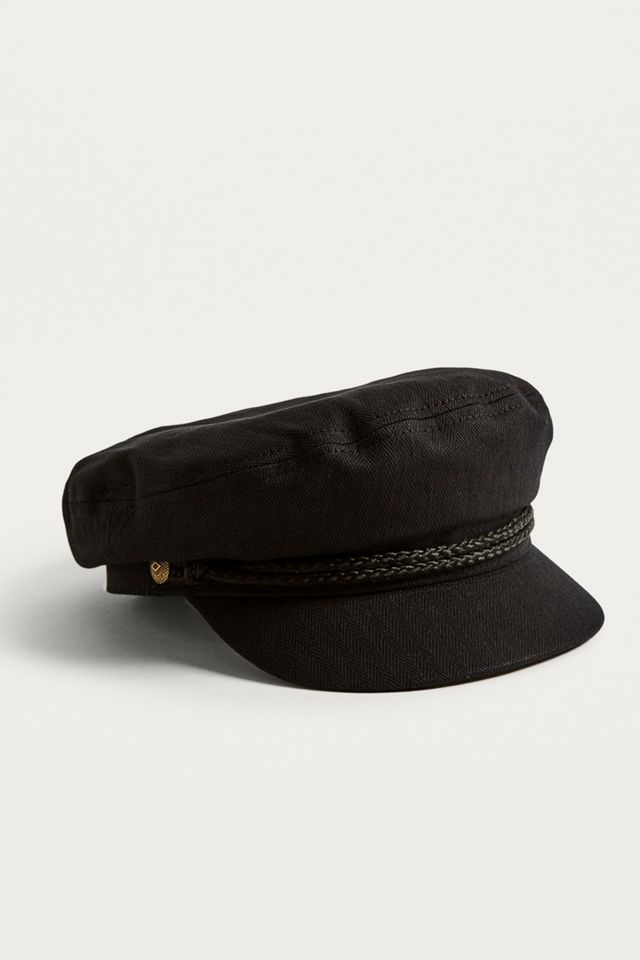 Brixton Fiddler Leather Baker Boy Hat #1