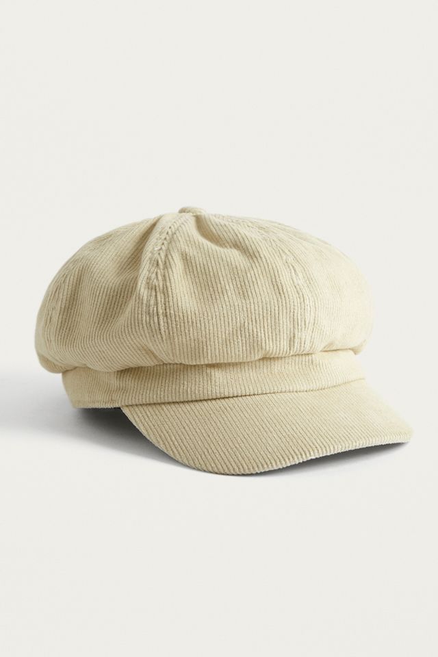 Casquette gavroche en velours côtelé #1