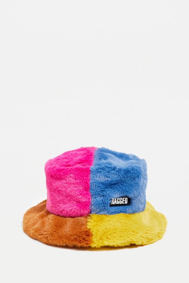 The Ragged Priest Patchwork Fluffy Bucket Hat #2