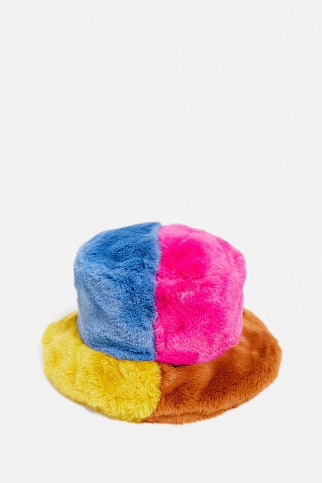 The Ragged Priest Patchwork Fluffy Bucket Hat #3