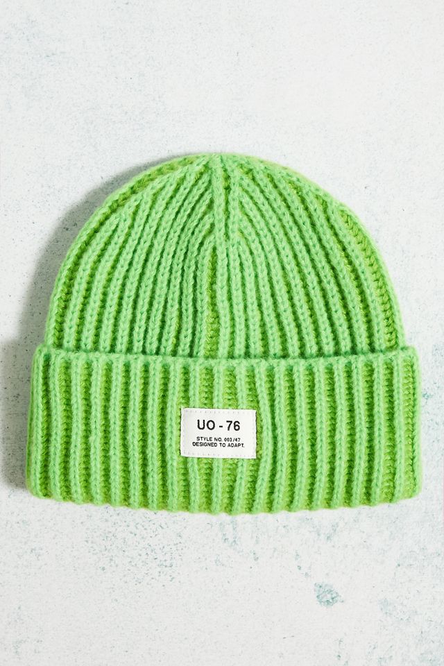 UO Plated Ribbed Beanie  #1