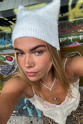 Kids Winter Hat With Sequin Cat Ears & Earflaps – Warm Knit Beanie For Girls Ages 3-14 | Acrylic, Thick, Stretchy